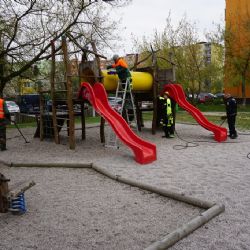 Zahájení sezóny provozu dětských hřišť provází čištění a bezpečnostní kontroly 