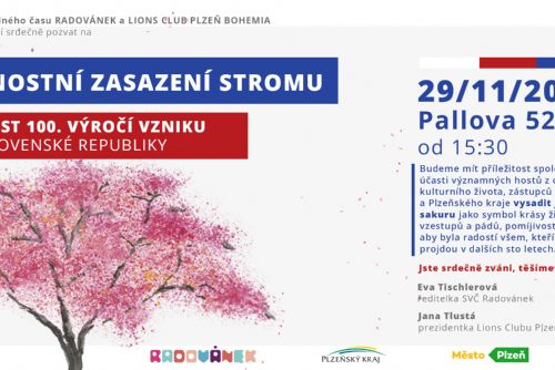 Foto: Slavnostní zasazení stromu na počest 100. výročí vzniku Československé republiky