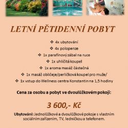 Letní pětidenní pobyt