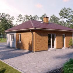 3 zděné bungalovy o dispozici 3 + KK na klíč, které pořídíte u plzeňské stavební firmy Brickhouse s.r.o. do 3 750 000 Kč