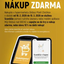 Vyhrajte nákup zdarma v Globusu Chotíkov