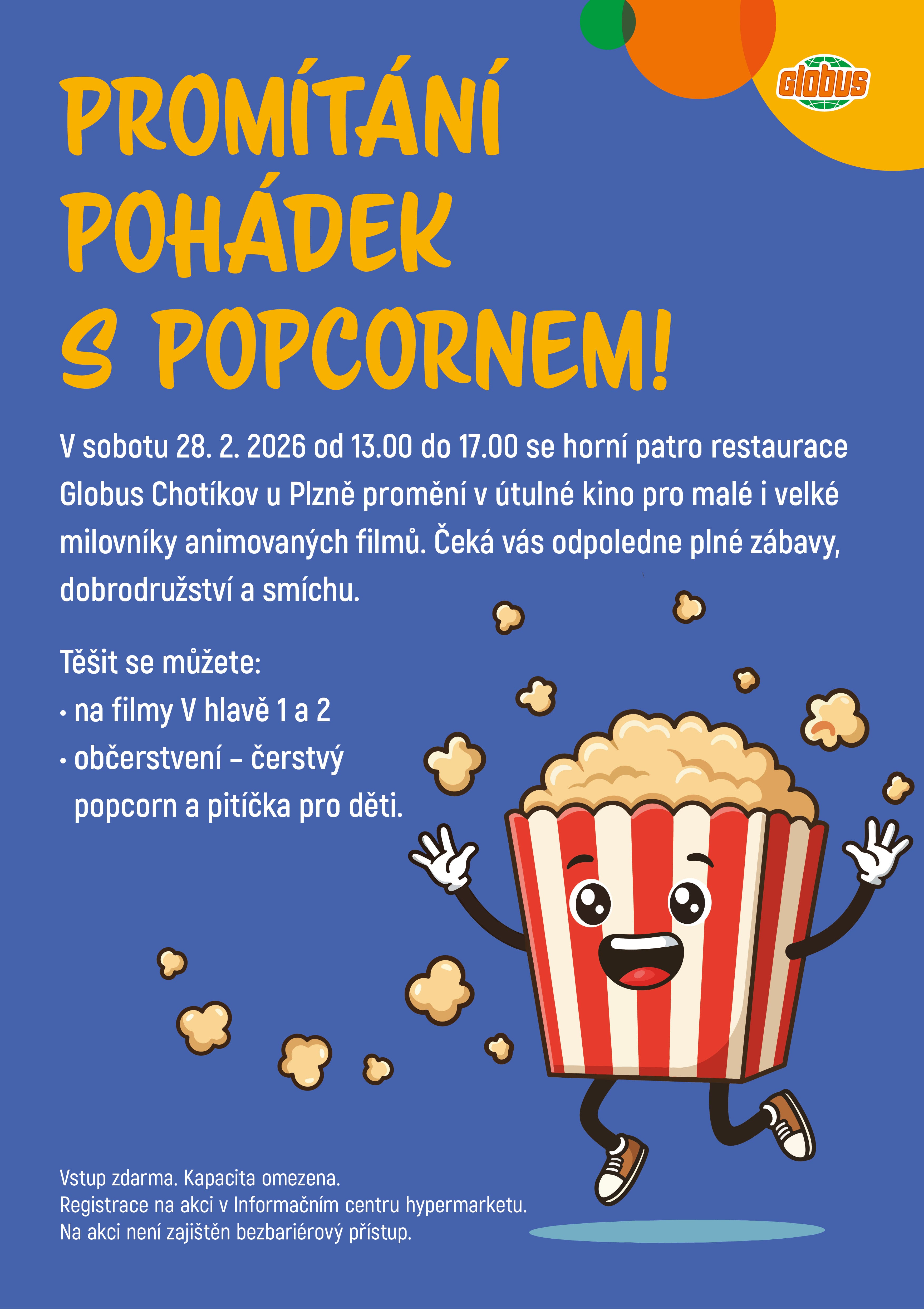 Promítání pohádek v Globusu Chotíkov