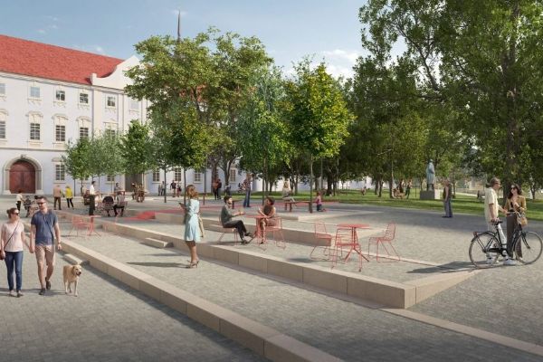 Rekonstrukce parku Danuše Muzikářové v Brně začala. Přibudou cesty, zeleň i galerijní stezka