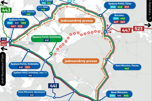 Uzavírka pár metrů, objížďky na desítky kilometrů. Hořehledy ochromí řidiče až do léta