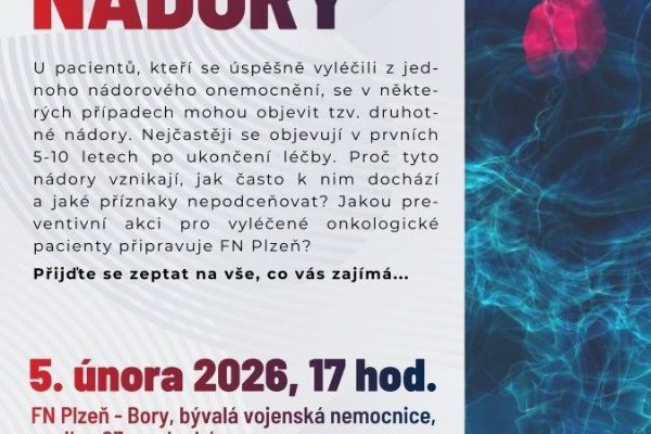 Fakultní nemocnice zve na přednášku o druhotných nádorech