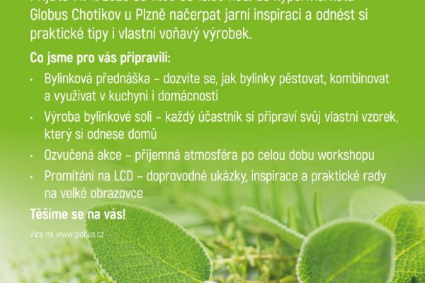 Workshop na téma Zahrada v Globusu Chotíkov