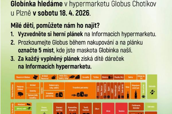 Hledá se Globínek v Globusu Chotíkov