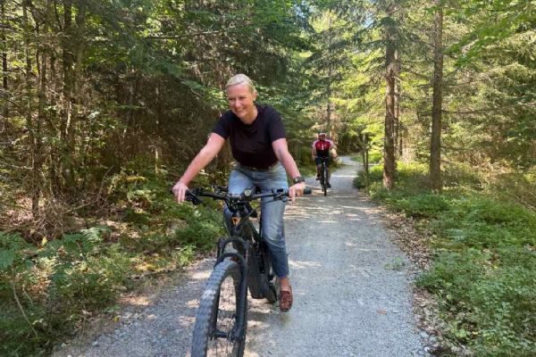 Pouhých 470 metrů, ale zásadní spojení. Nová cyklotrasa otevírá cestu do Bavorska