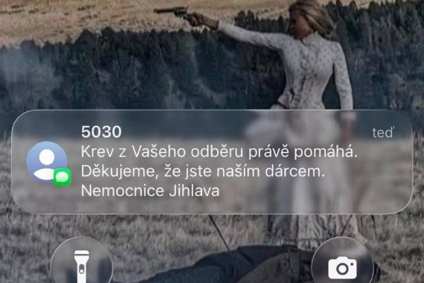 Jihlavská nemocnice posílá dárcům SMS, když jejich krev pomáhá pacientům