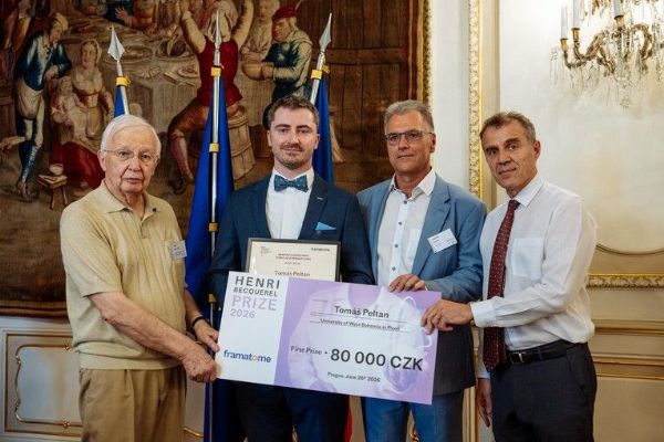 Absolventi ZČU získali první a druhé místo v soutěži Cena Henriho Becquerela v Praze
