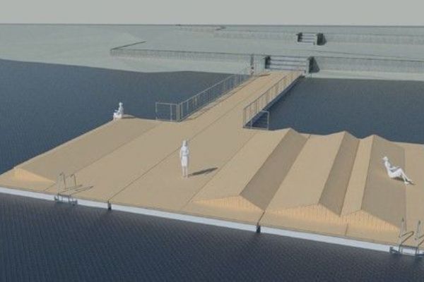 Na Boleváku začíná instalace tří plovoucích mol, promenádu u Ostende čeká omezení