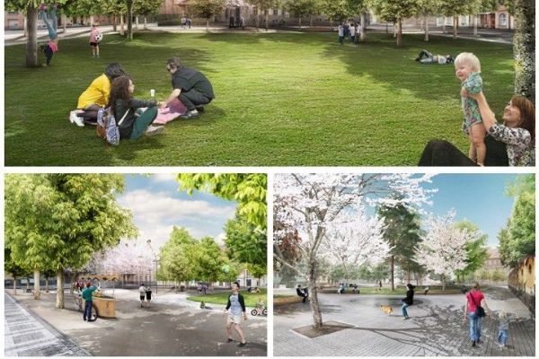 Jiráskovo náměstí se promění v zelené srdce Slovan