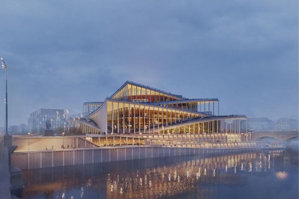 Praha podala žádost o územní a stavební povolení pro Vltavskou filharmonii. Stavba má začít v roce 2028
