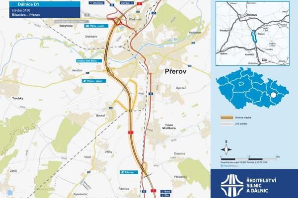 Tovačov v kruhu dálnic