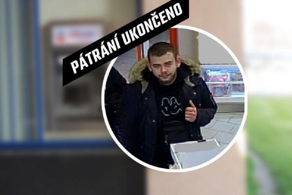 Ukončeno pátrání po muži z kamerového záznamu. Policie děkuje veřejnosti za pomoc