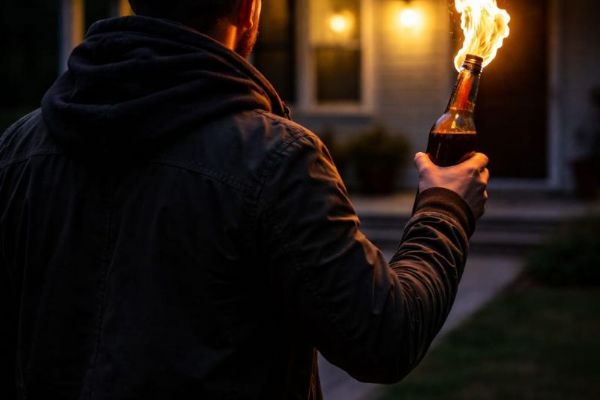 Muž s „zápalnou lahví“ vyhrožoval ženě na Tachovsku. Policie ho zadržela během minut