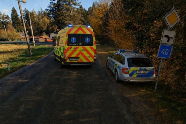 Tragická vyjížďka u Sušice - devětasedmdesátiletý cyklista narazil do stromu
