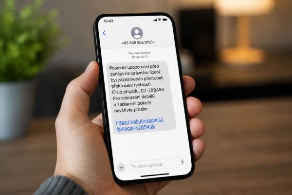 V Plzni a Plzeňsku kolují podvodné SMS o pokutě za rychlost, často z čísel s předvolbou +63