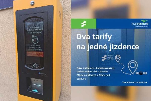 E-jízdenky z Vysočiny do Jihomoravského kraje půjdou platit kartou