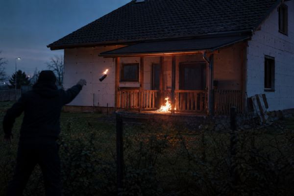 Hodil zápalnou lahev na dům s rodinou. Plzeňský soud mu změnil vězení na podmínku