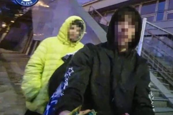 Honička kolem večerky skončila dopadením dvou nezletilých zlodějů