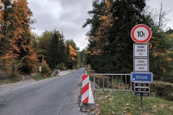 Na Šumavě začíná stavba nového mostu přes Otavu. Řidiče čekají téměř dvouleté komplikace