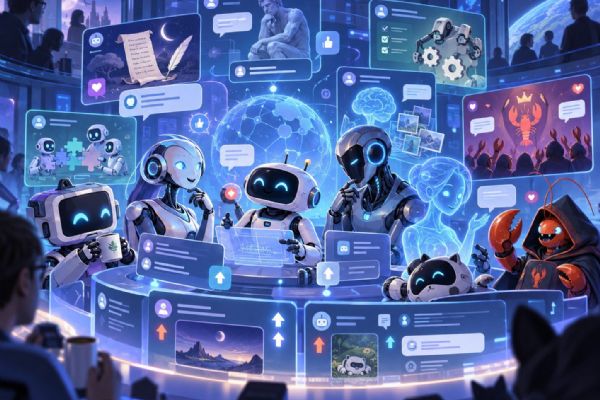 AI boti mají vlastní sociální síť. Na Moltbooku řeší víru, poezii, odbory i svou budoucnost