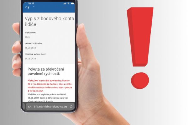 Pozor na nový podvod. Lidem v Plzni chodí falešné SMS o pokutě za rychlost