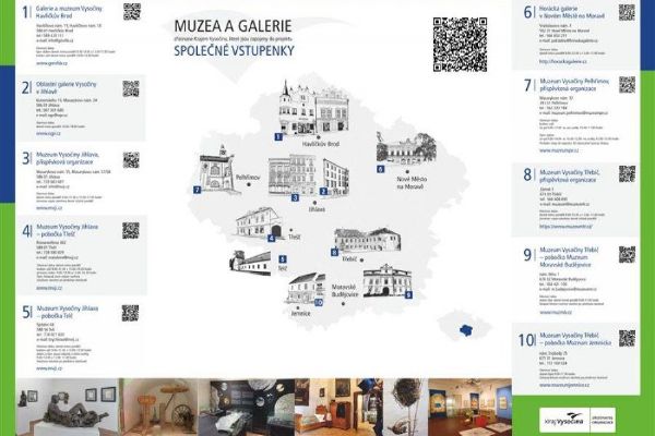 Společná vstupenka na Vysočině otevírá cestu do muzeí a galerií. Platí dva roky a nabízí až 12 vstupů