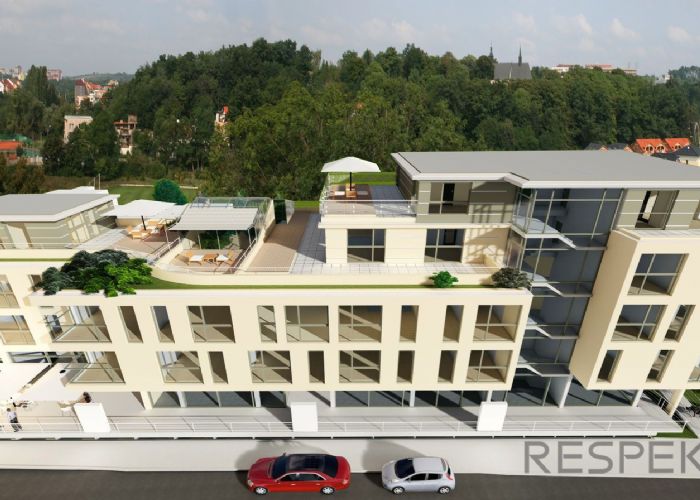 Nový byt 3+kk s balkonem, 88 m2 - Na Roudné, Plzeň