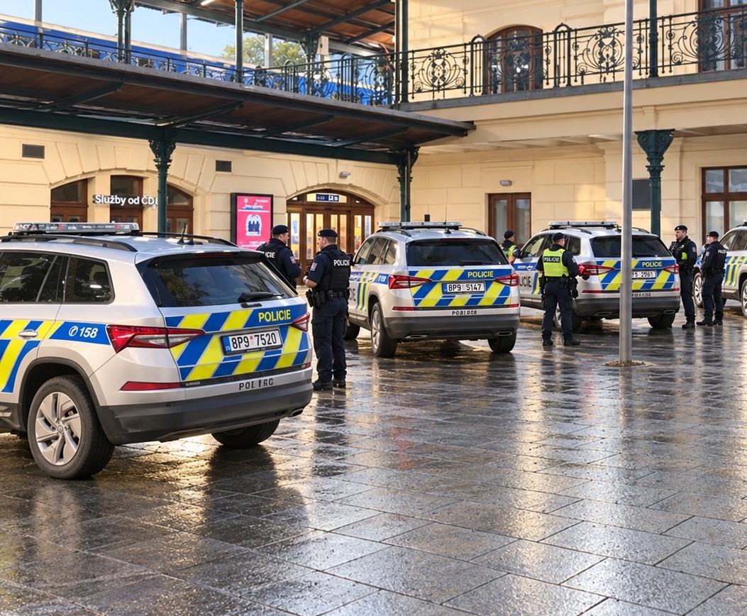 Krvavý útok před plzeňským nádražím! Muž pobodal druhého, policie vyšetřuje pokus vraždy