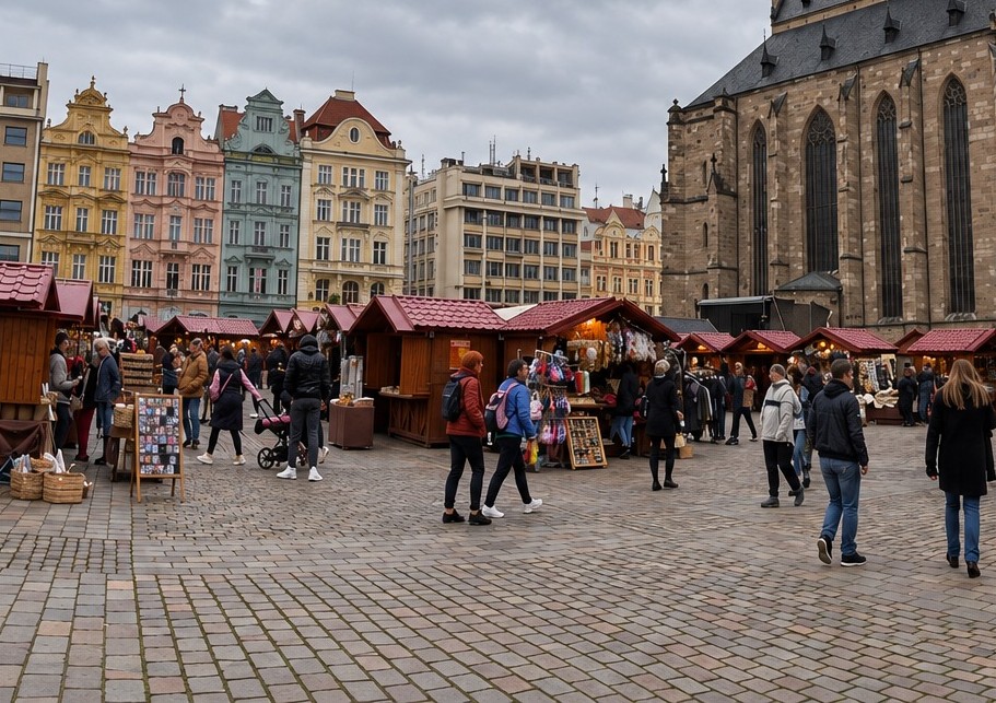 V Plzni začaly Havelské trhy! Náměstí Republiky zaplnily podzimní dobroty, řemesla a hudba