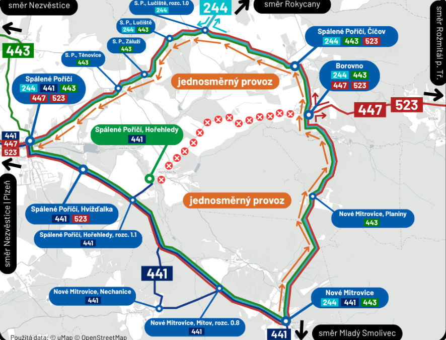 Uzavírka pár metrů, objížďky na desítky kilometrů. Hořehledy ochromí řidiče až do léta