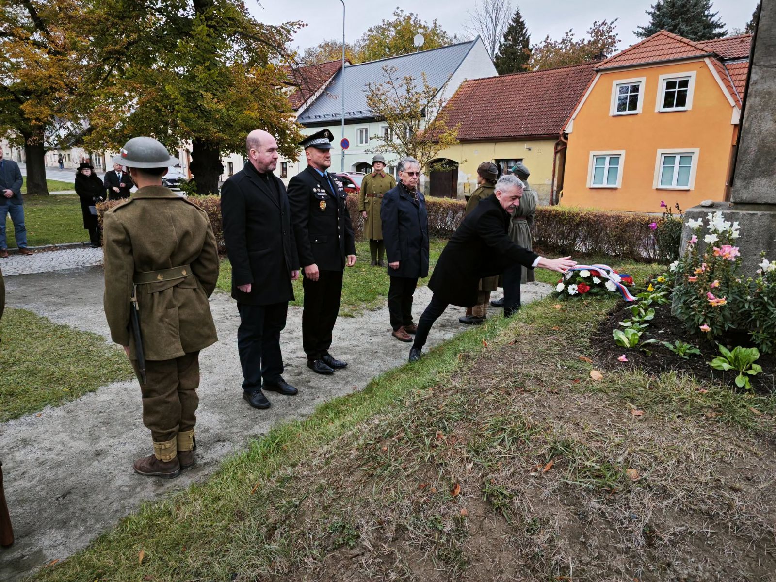 Domažlice a Havlovice uctily 108. výročí vzniku Československa třemi pietními akty