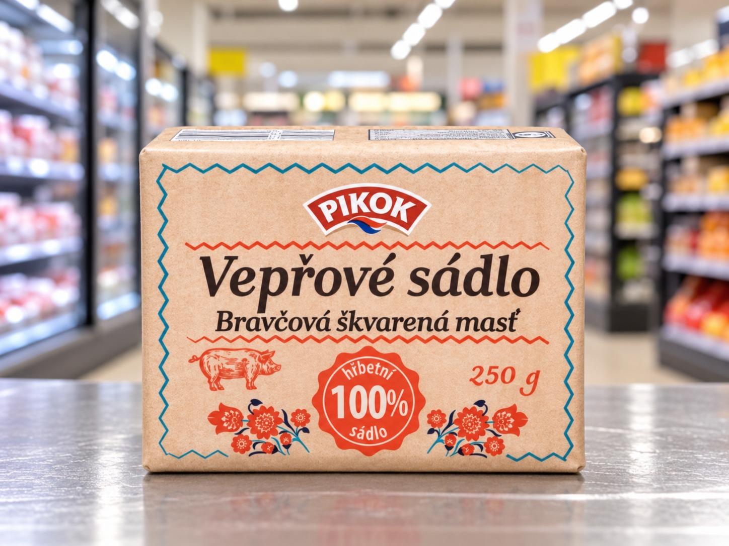 Lidl stahuje z prodeje vepřové sádlo Pikok. Zkontrolujte zásoby, výrobek může žluknout