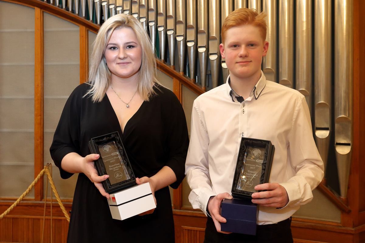 Sportovci Plzně 2017 se stali plavec Tomáš Chocholatý a atletka Kateřina Skypalová