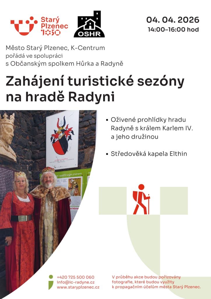 Radyně v novém světle: Sezónu zahájí Karel IV., nová expozice i Radoušova stezka