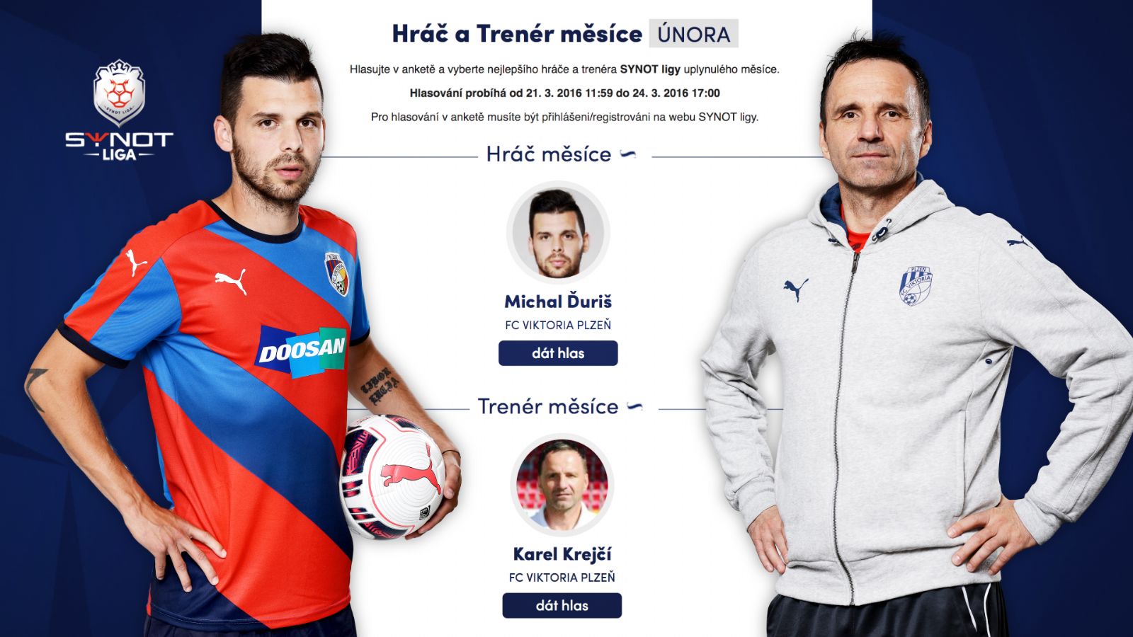 Hlasujte pro viktoriány v anketě Hráč a trenér měsíce!