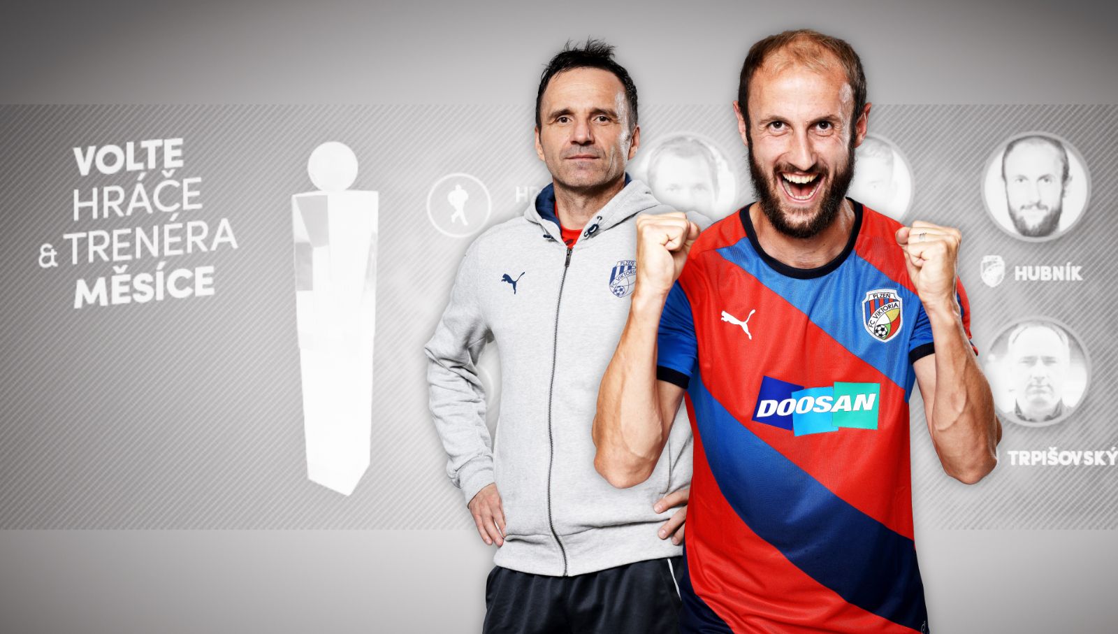 obrázek: Hráčem měsíce je Roman Hubník, mezi trenéry uspěl Karel Krejčí