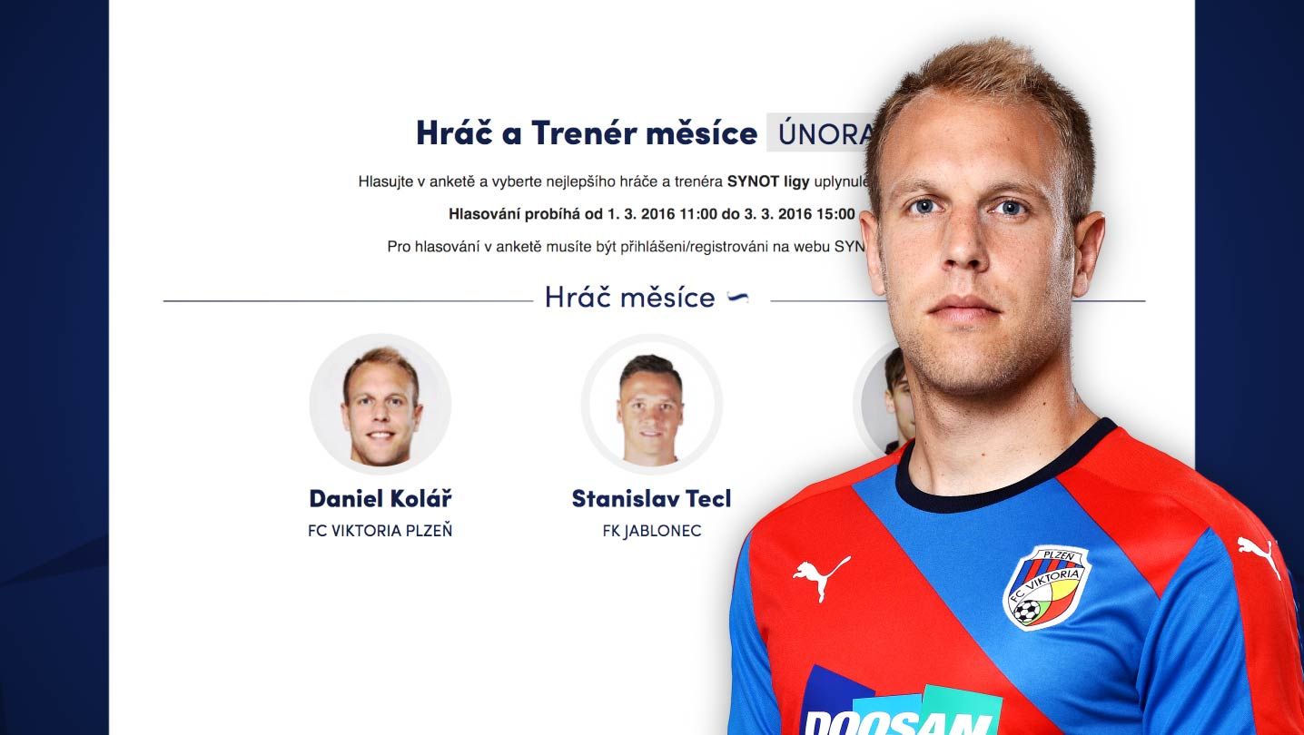 Kdo bude Hráčem měsíce? O hlasy fanoušků usiluje i Daniel Kolář