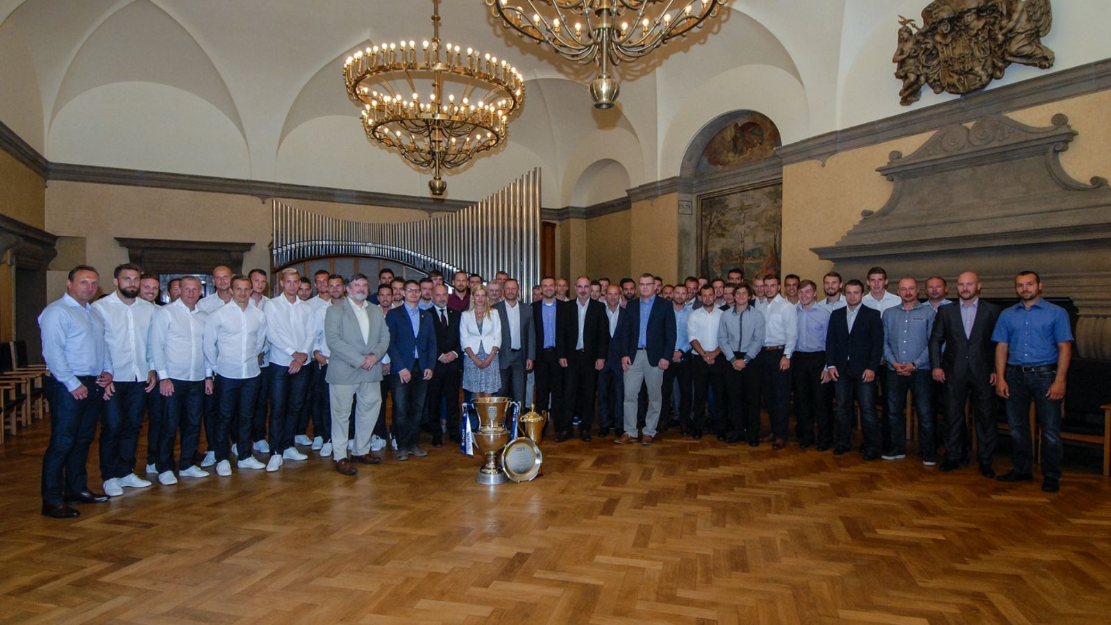 Město poděkovalo sportovcům, na radnici byli i viktoriáni