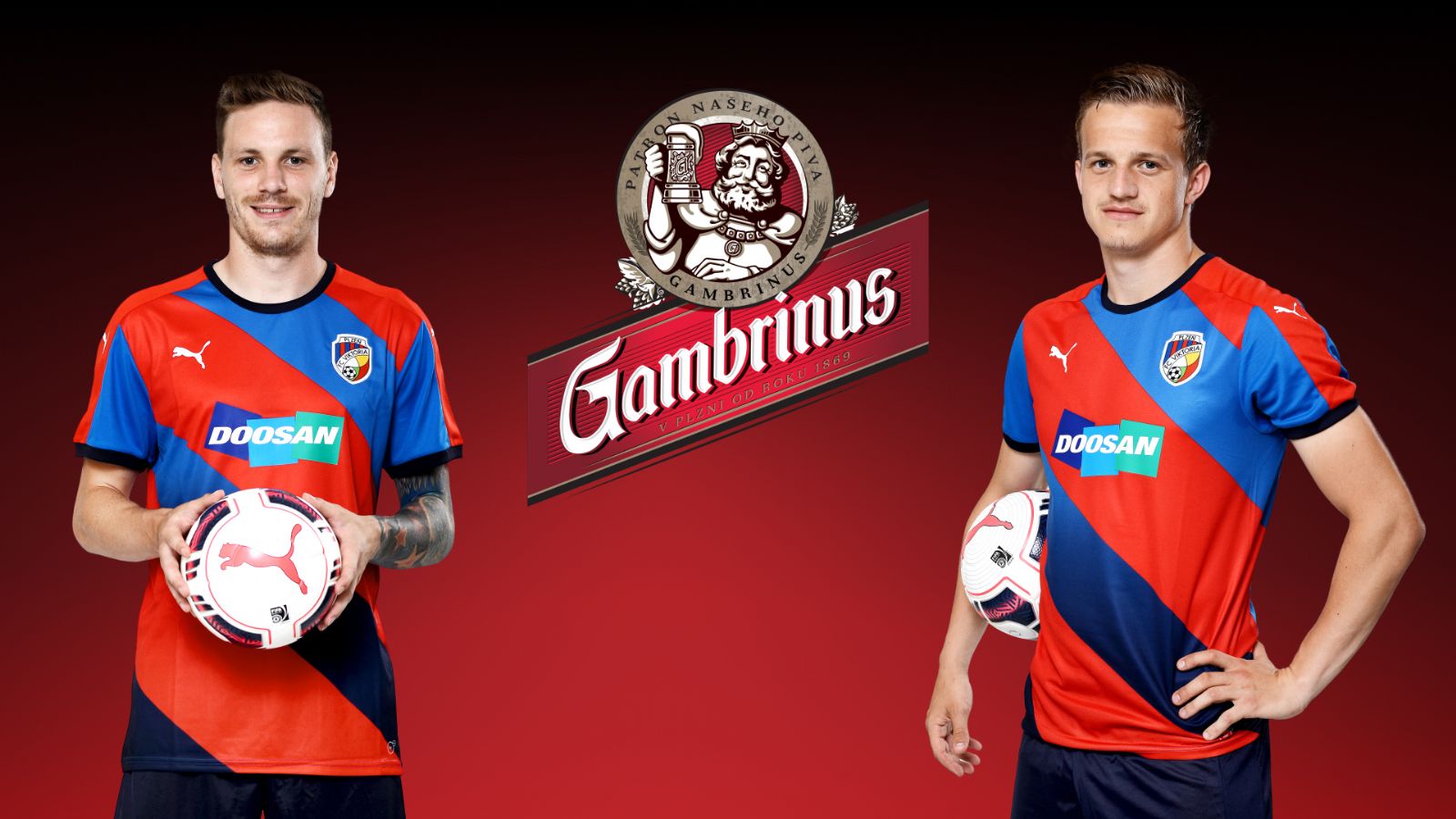 Ondra Vaněk a Honza Kopic načepují fanouškům Gambrinus