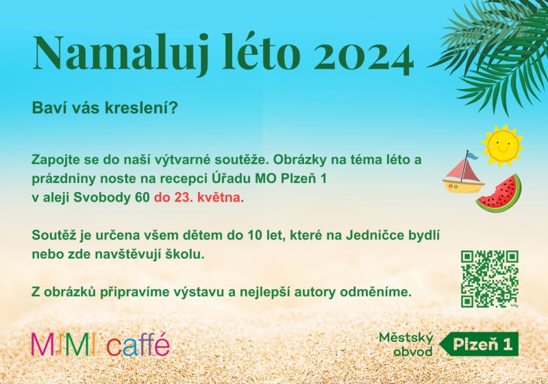 obrázek: Děti malují léto. Jejich obrázky se opět objeví na velké výstavě