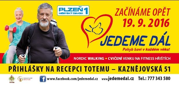 Dobrá zpráva pro seniory - příznivce chůze Nordic walking a venkovního cvičení!