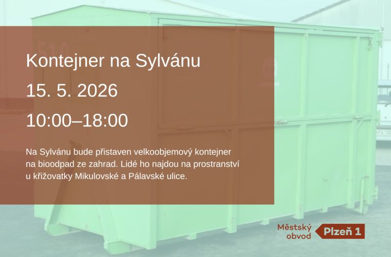 Na Sylvánu bude mimořádně přistaven kontejner na bioodpad