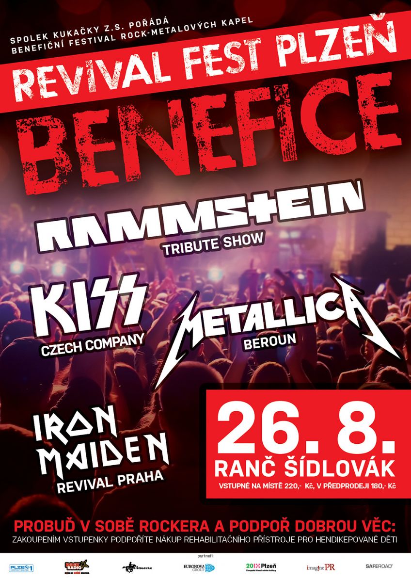 Rockeři zahrají na Revival festu Plzeň 2016 známé hity a podpoří rodiny pečující o postižené děti