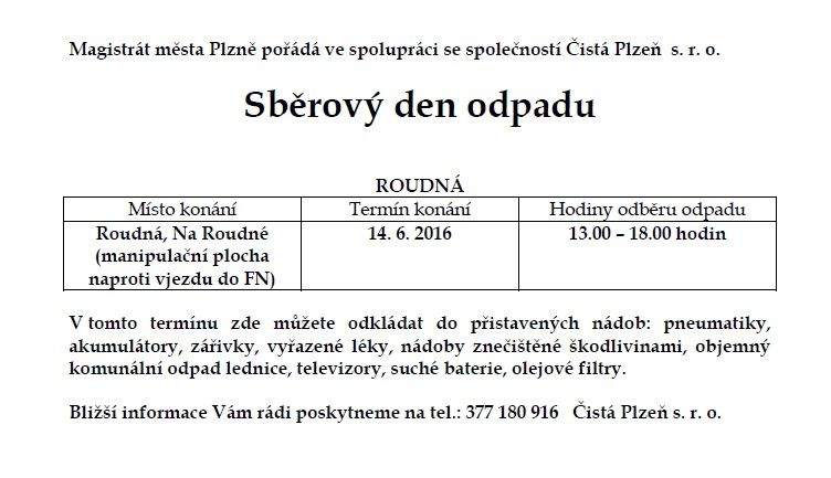 Sběrové dny odpadu