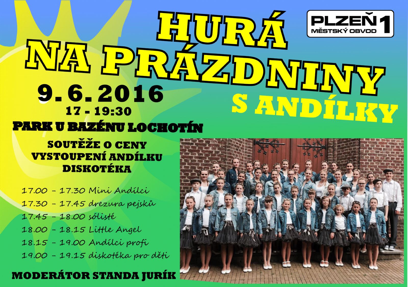 V parku U Bazénu zazpívají ve čtvrtek Andílci