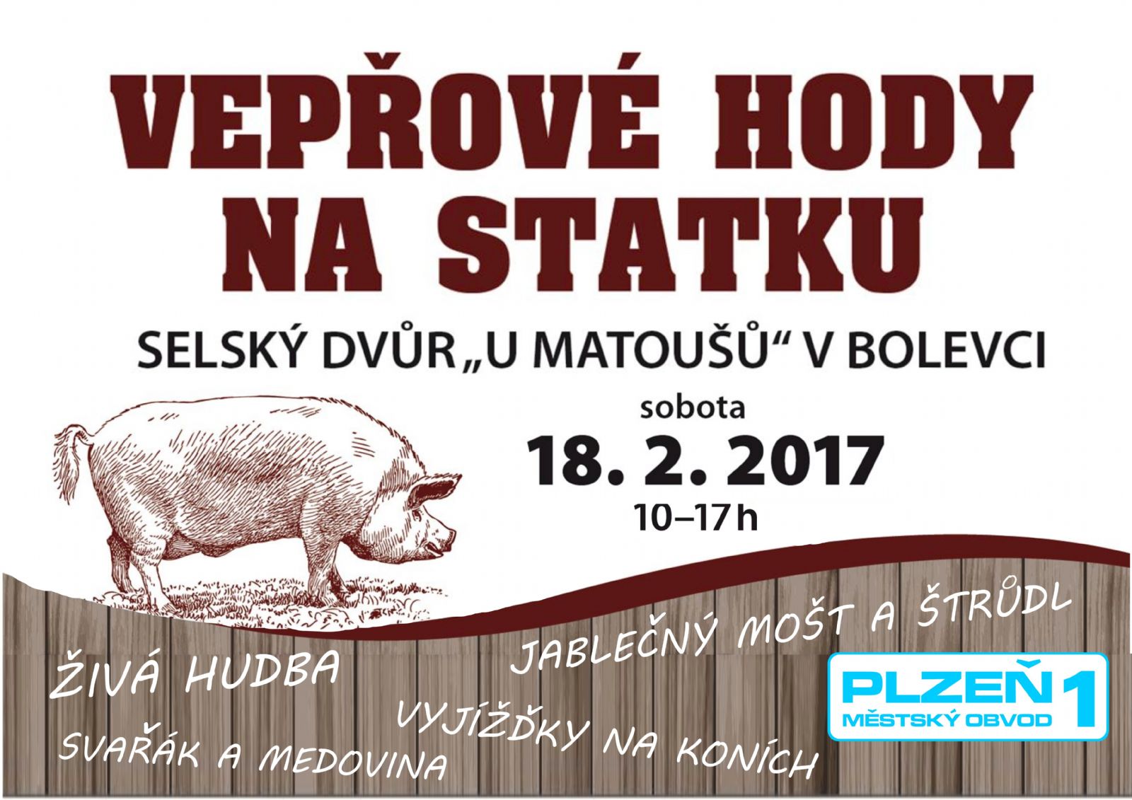 Vepřové hody nabídnou zabijačkové speciality