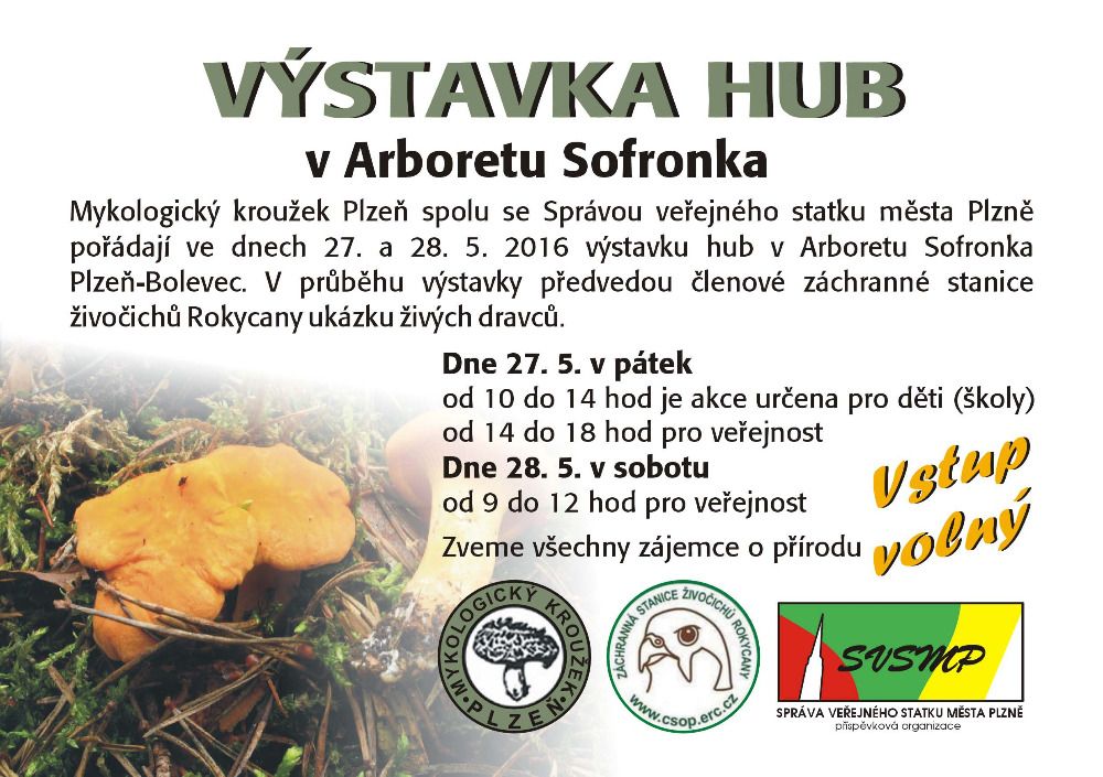 obrázek: Výstava hub v Arboretu Sofronka